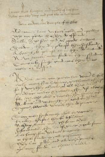 Image of the poem in MS 258.